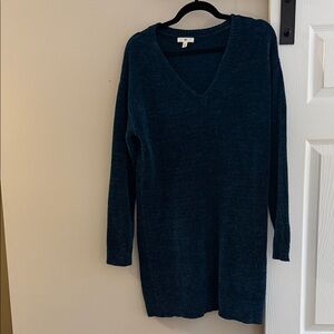 BP Deep Blue V-Neck Sweater Dress
